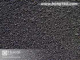 SA049小號黑色印花膠珠